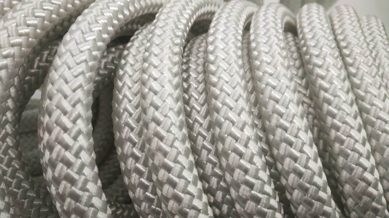 Nylon Braded Rope White 20mm