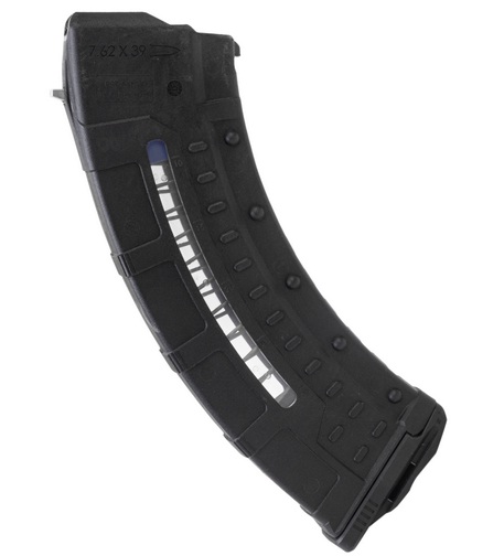 UTG AK-AKM Windowed Polymer Magazine, 30 Round, 7.62X39mm